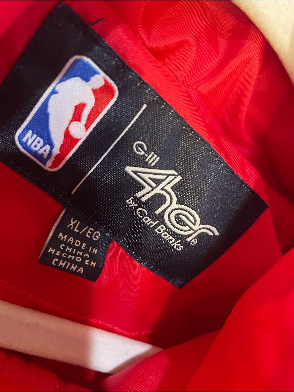 NWT! NBA Portland Trail Blazers Red Puffer Jacket size XL - Picture 4 of 11